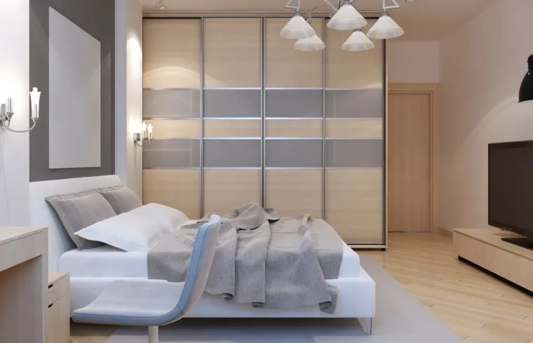 Installer un dressing dans chambre mansardée avec porte coulissante, Troyes, MCS